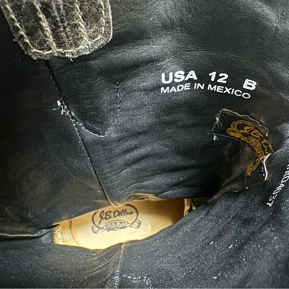 J.B. Dillon Reserve Women's Leather Bling Cowgirl Boots Size 12 - Picture 7 of 7